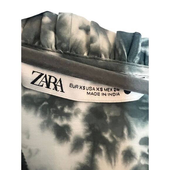 Zara Limited Edition Tie Dye Dress Sz XS Boho Chic Fairy Cottagecore Hippie 70s - Picture 4 of 8
